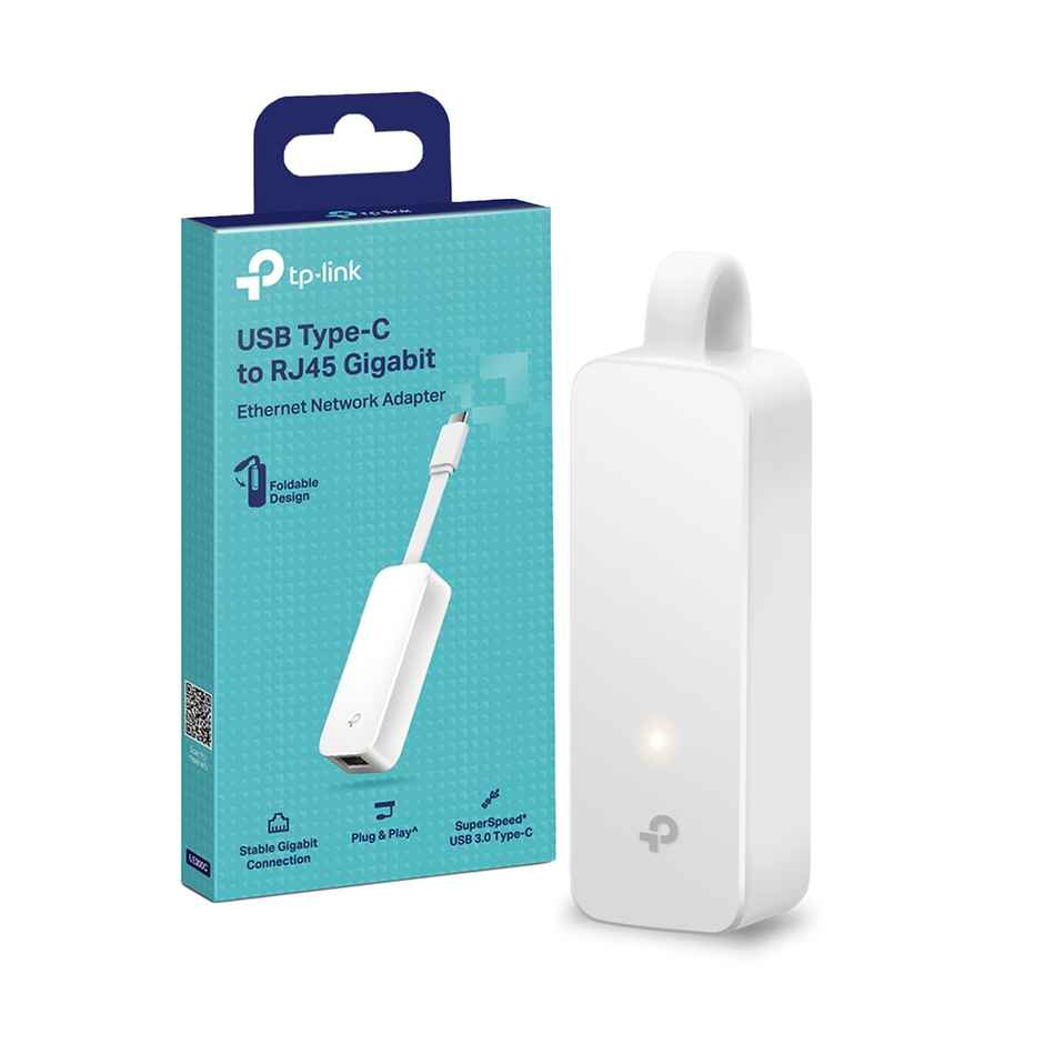 TP-Link UE300C USB 3.0 and Gigabit Type-C to RJ45 Gigabit Ethernet Network Adapter