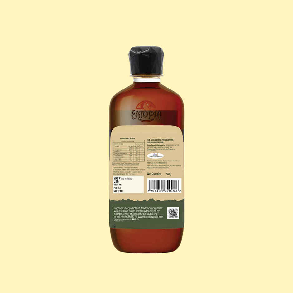 Eatopia Farmer's Harvest Honey | 100% Pure Multifloral Honey