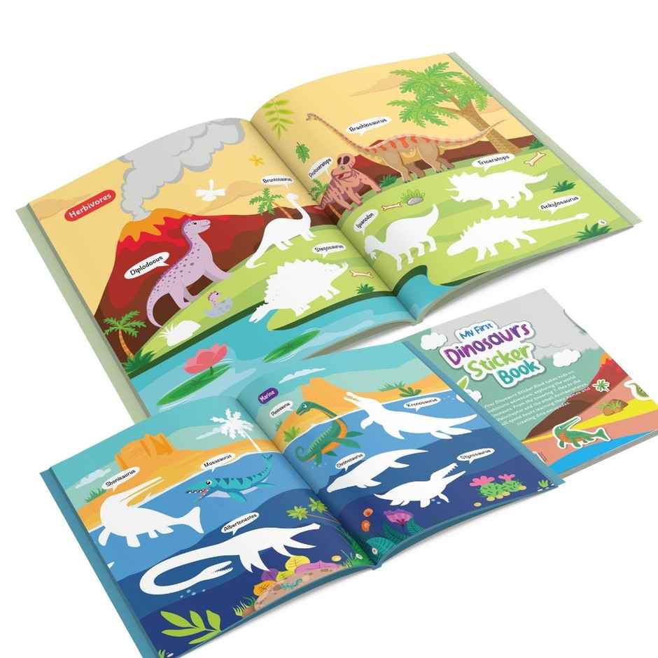 My First Sticker Book - Dinosaurs - Activity Book For Kids With 50+ Stickers | Age 3+
