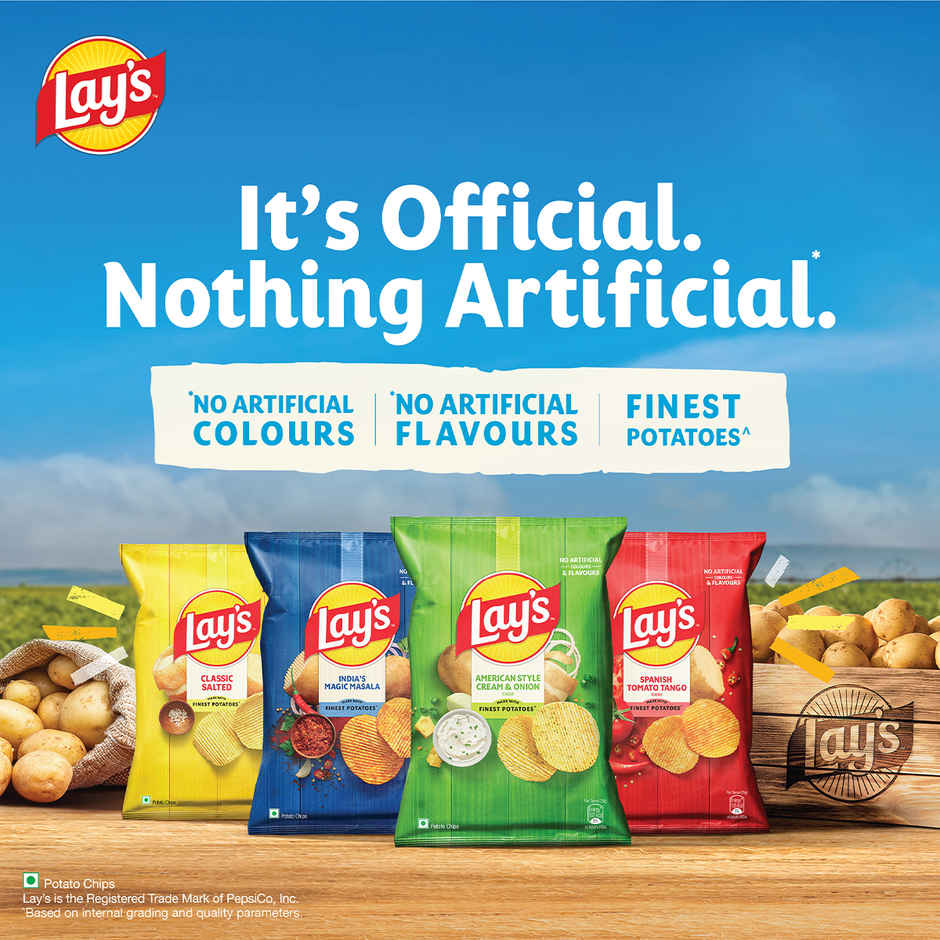Lay's American Cream & Onion Flavour | Potato Chips
