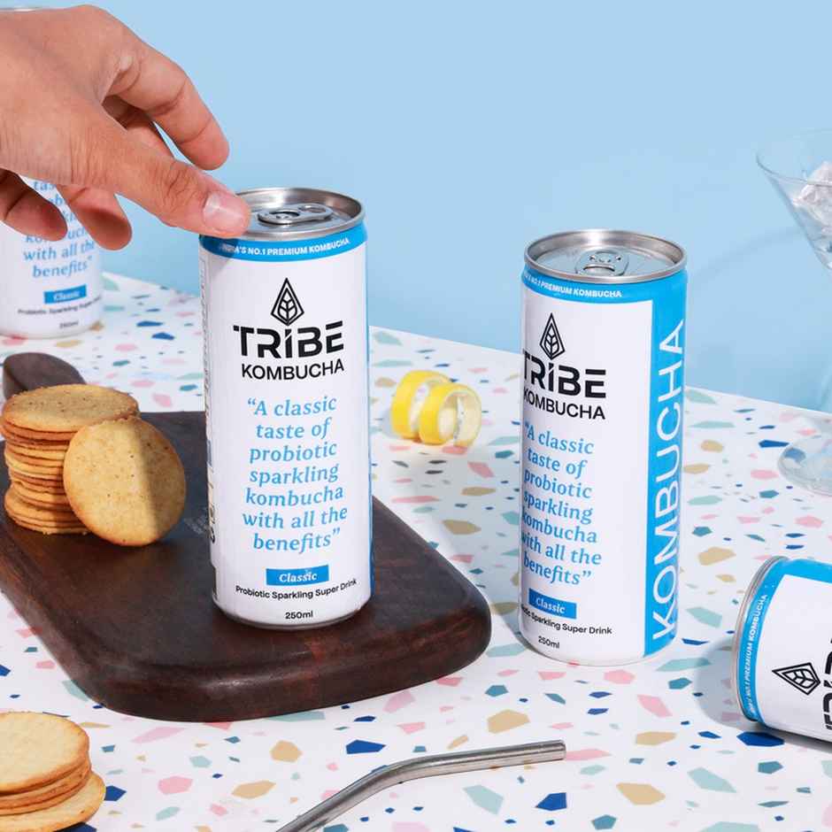 Tribe Kombucha Classic Naturally Sparkling Probiotic Super Drink | Gut Friendly