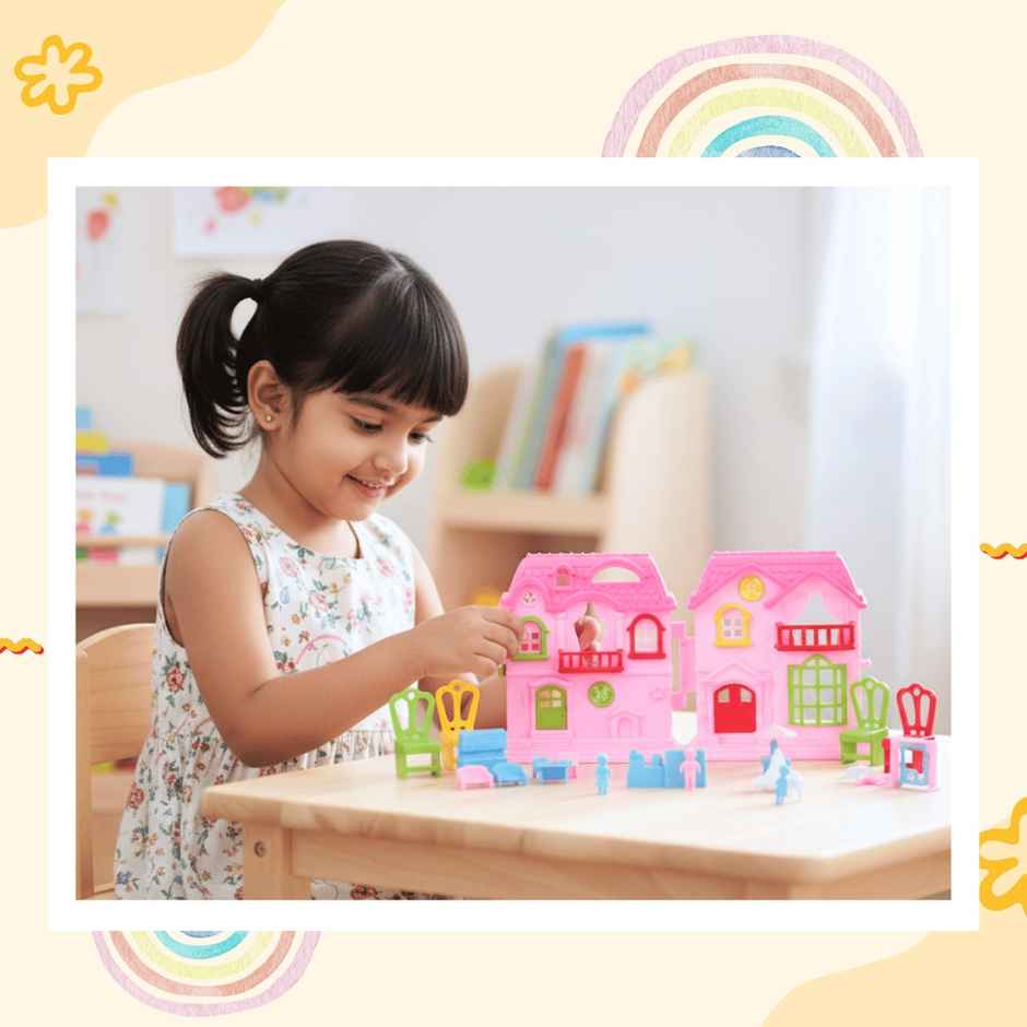 Toytales Little Doll House Set - Assorted|For Kids|For Girls|Gift For Girls | Birthday Gift