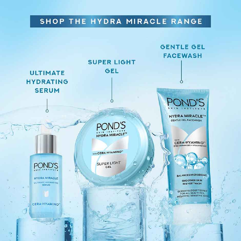 Pond's  Super Light Gel Oil-Free Moisturizer With Cera-Hyamino - 300 G