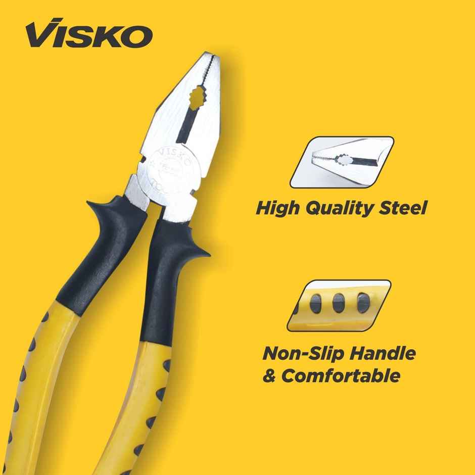 Visko 501 Tools Set| With Claw Hammer-9 pcs Screwdriver Set-Plier Hand Tool Kit | 11 pcs