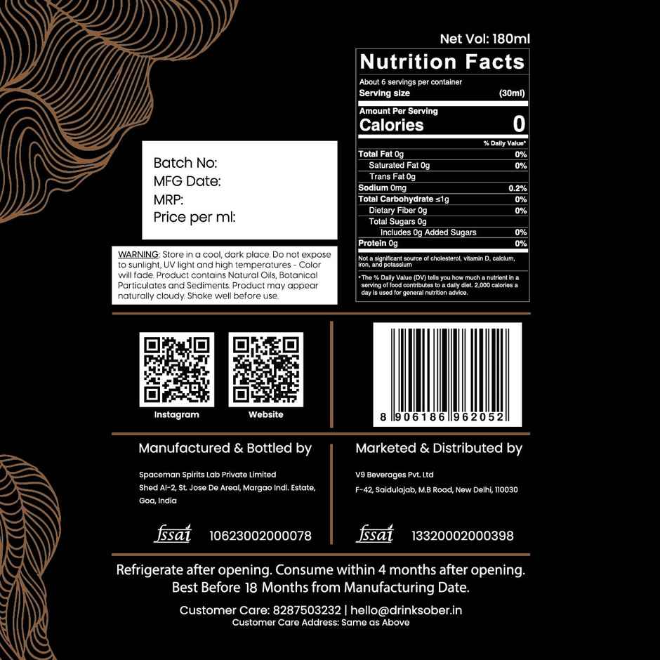 Sober Non-Alchoholic Whiskey