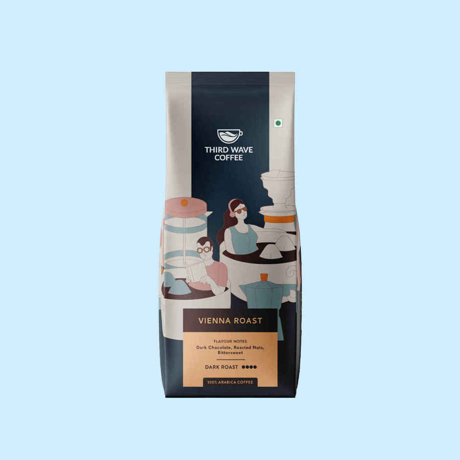 Third Wave Coffee Vienna French Press Medium Dark Roasted Ground Coffee