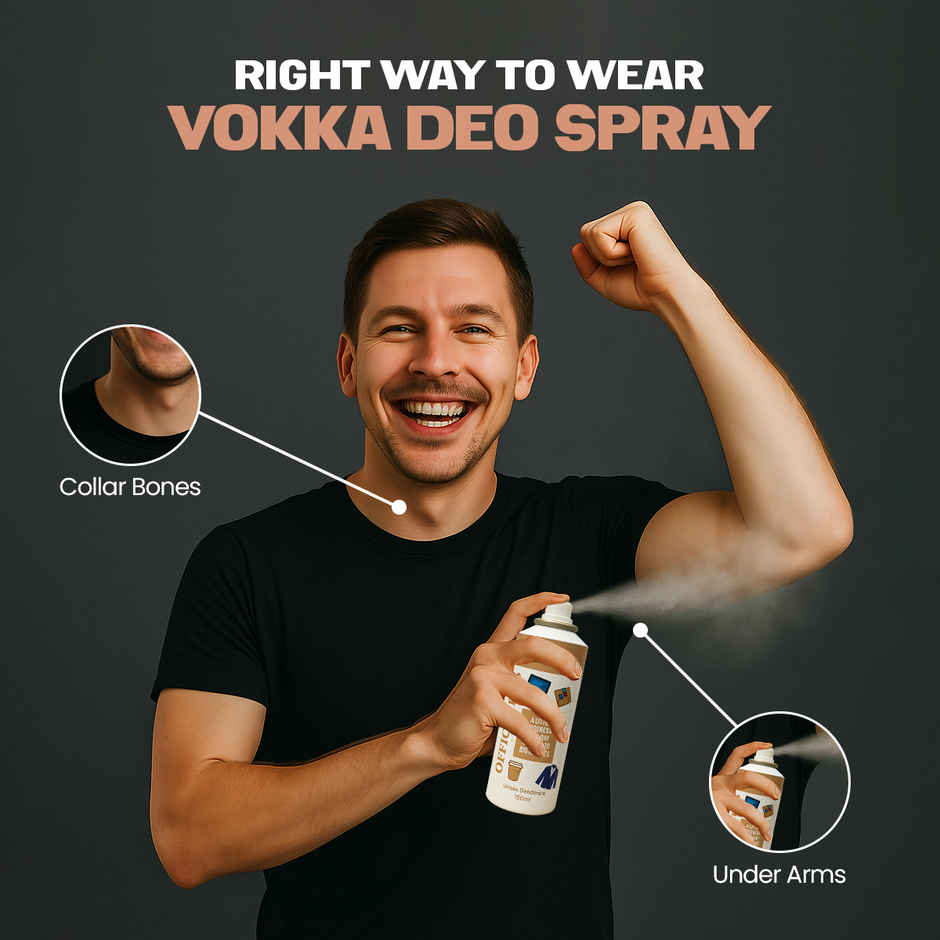 Vokka Office Vibes Deodorant Body Spray Unisex Long Lasting