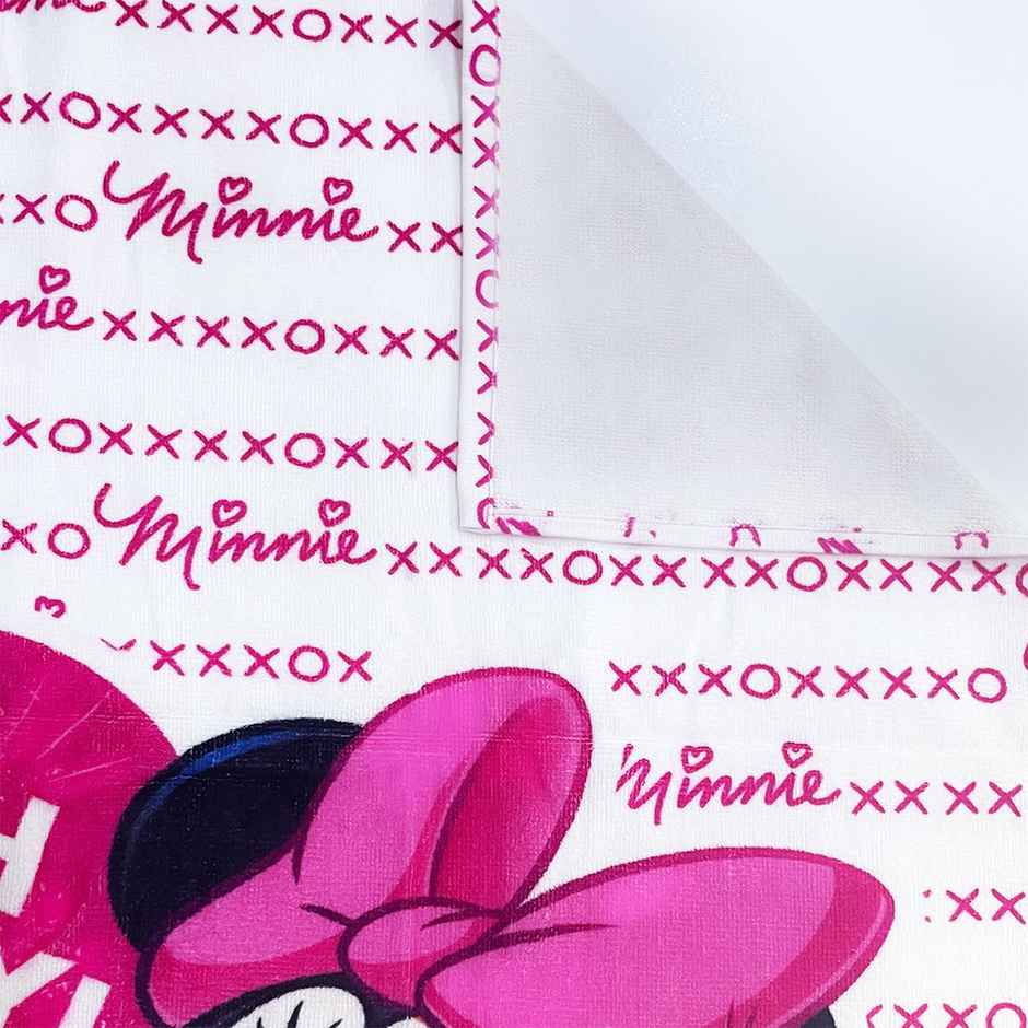 Sassoon Disney Minnie Mouse Cotton Bath Towel For Kids | Pink | 60 x 120 cm