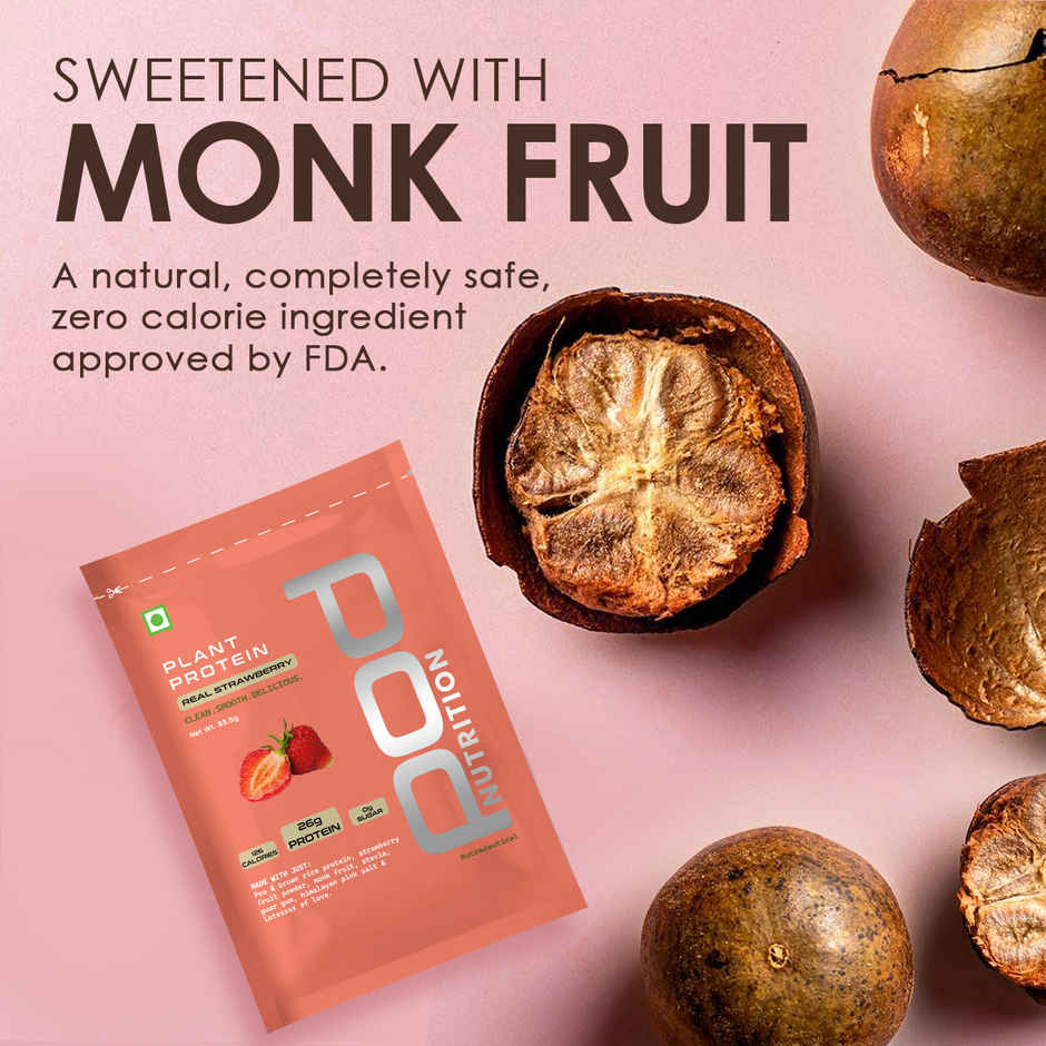 Pod Nutrition Real Strawberry Plant Protein- 26G Protein - Single Serve