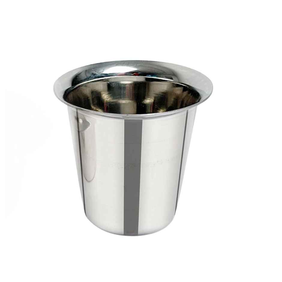 Bombay Kookware Stainless Steel Coffee Cup Dabara & Tumbler For Filter Coffee/Tea (Set Of 2)