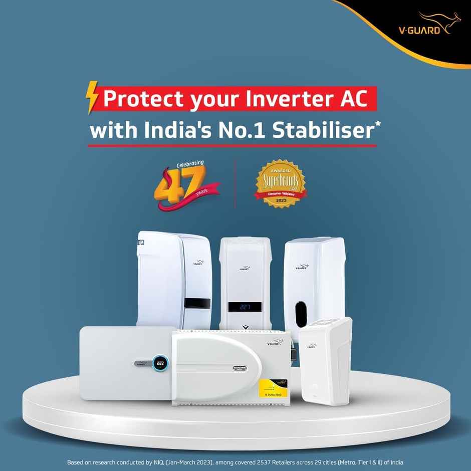V-Guard Imagno 410 Ac Stabilizer For 1.5 Ton Inverter Ac
