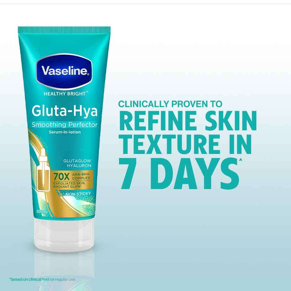 Vaseline Gluta Hya AHA BHA Exfoliating Lotion | Exfoliates Dead Skin | Smooths Rough Skin