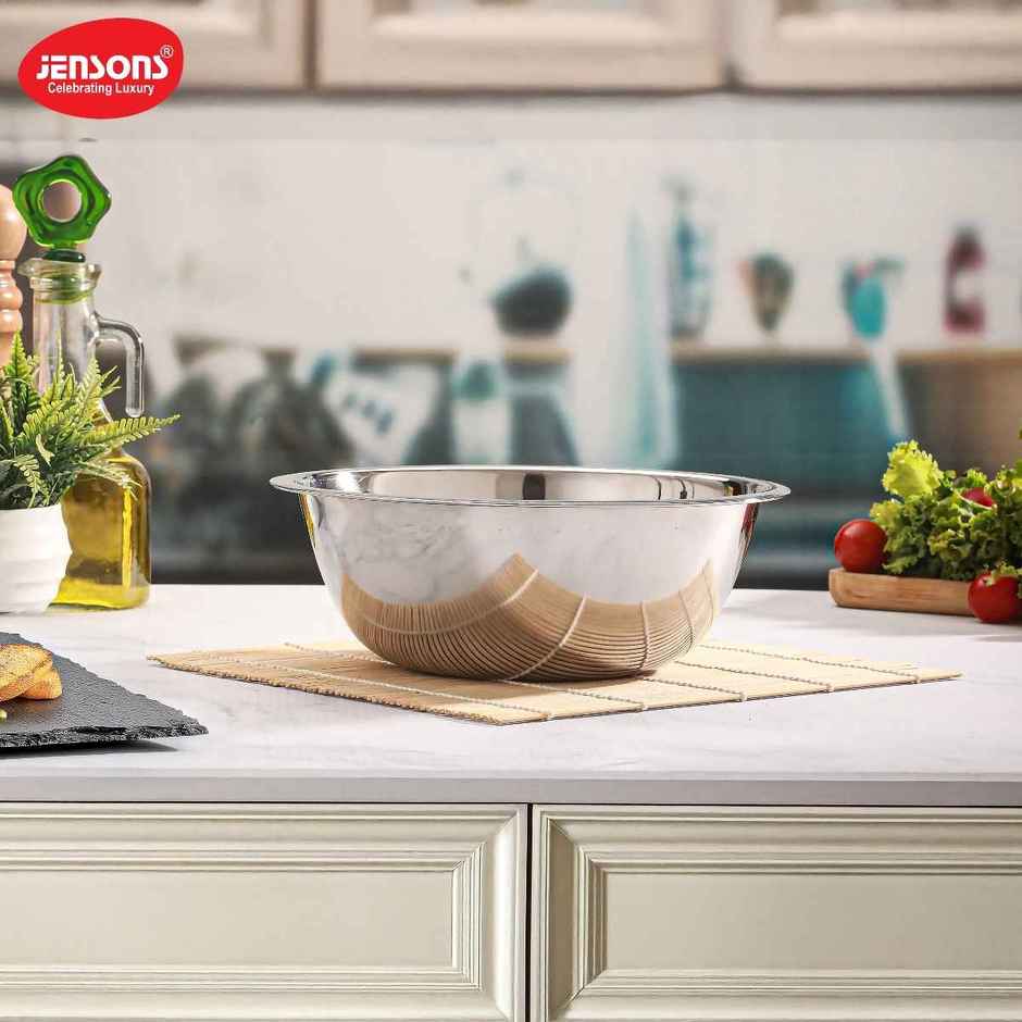 Jensons Stainless Steel Deep Mixing Bowl 24 cm