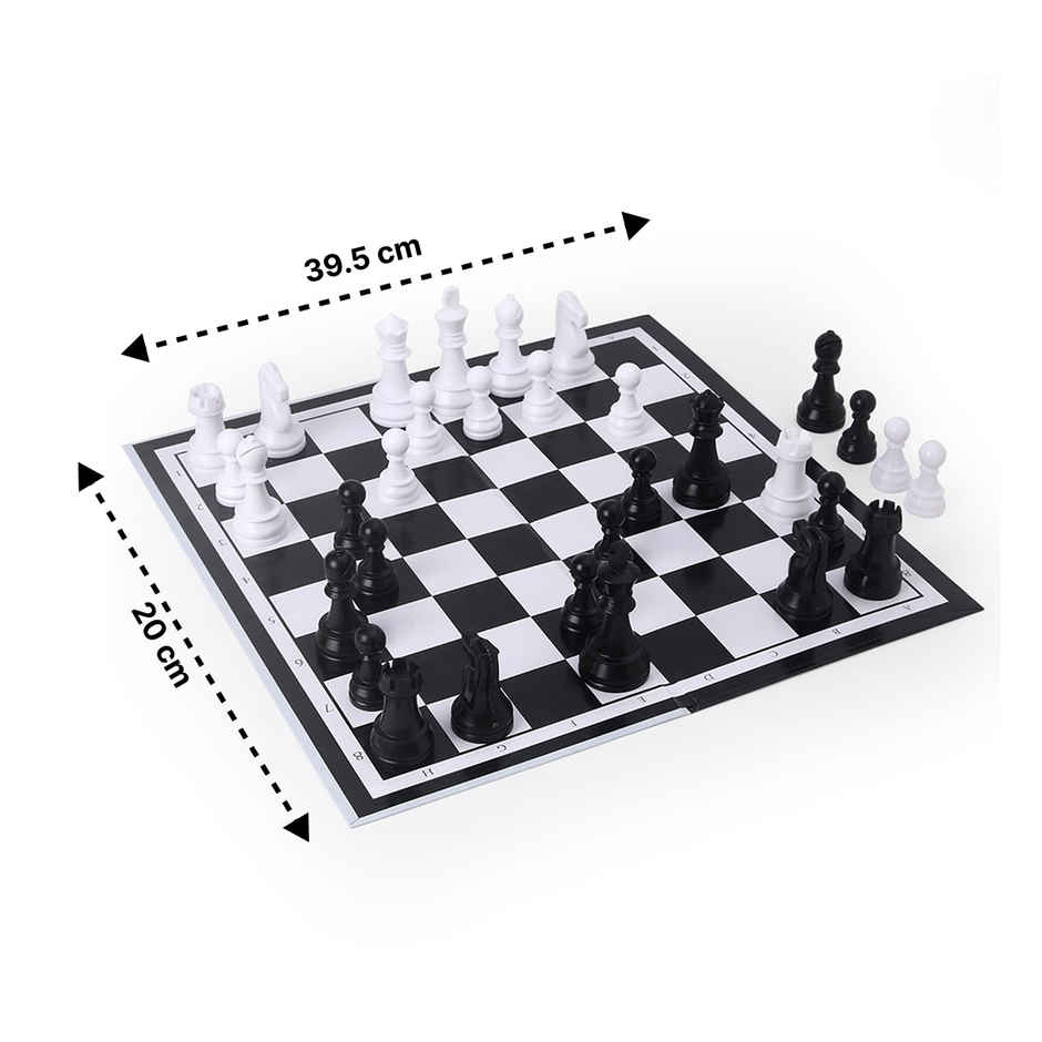Play Nation Chess Royale Board Game - Black & White