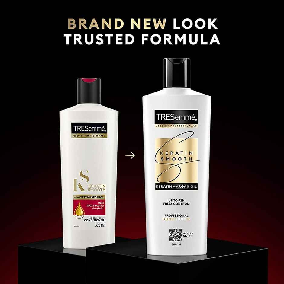 TRESemme Keratin Smooth Anti-Frizz Conditioner with Keratin & Argan Oil for Dry, Frizzy Hair