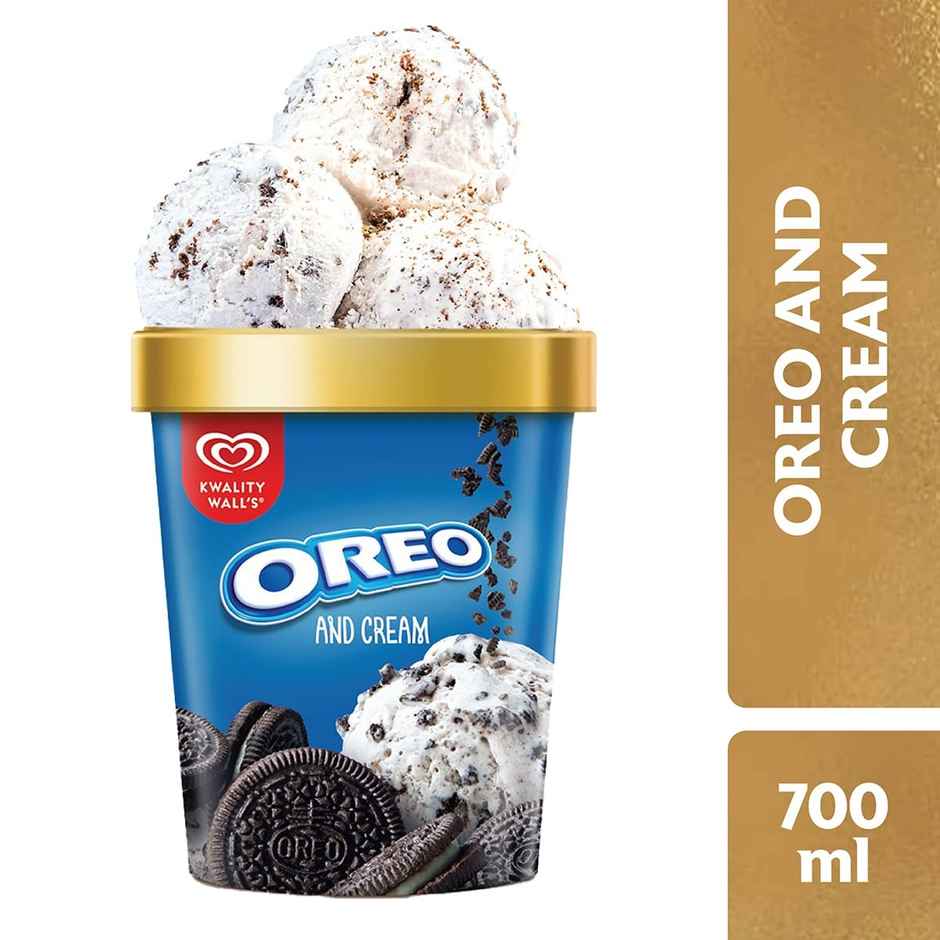 Kwality Wall's Oreo and Cream Tub | Creamy & Chocolatey