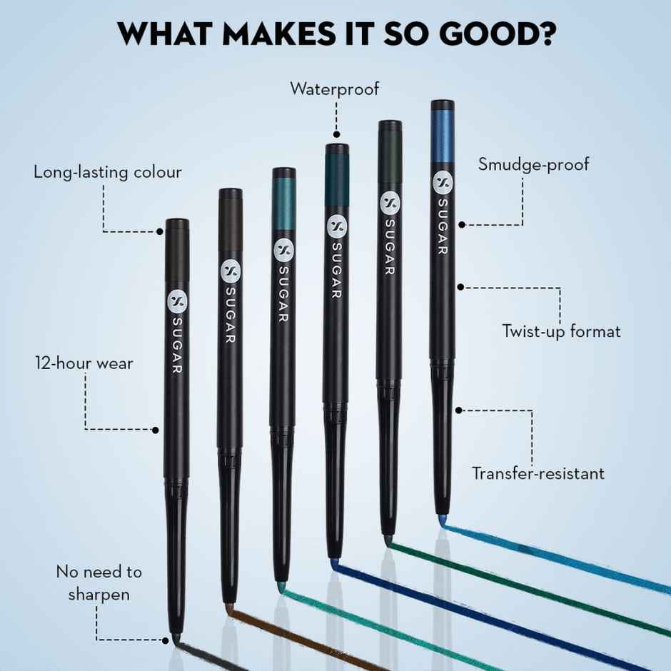 SUGAR Cosmetics Kohl Of Honour Intense Kajal - 01 Black Out