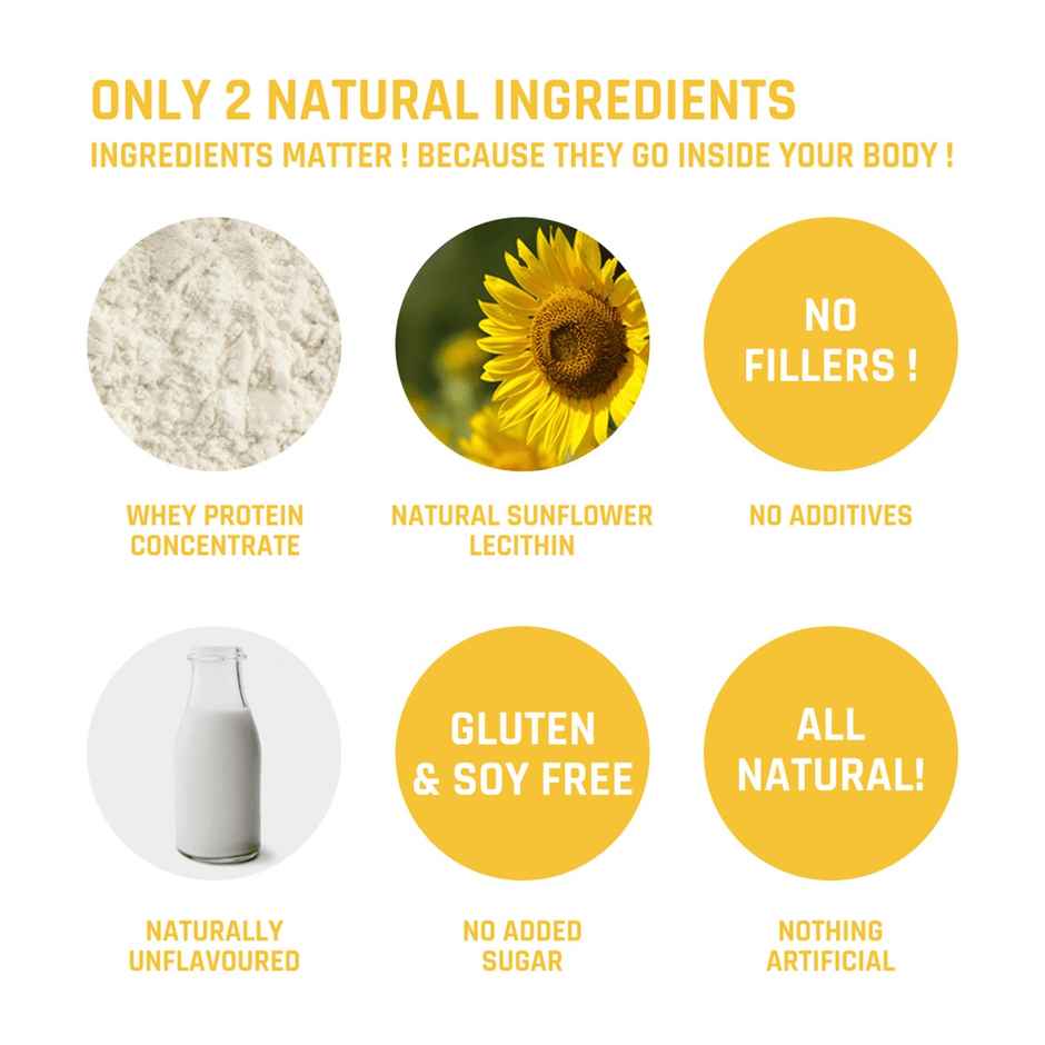 NATURALTEIN Whey Protein Concentrate Unflavoured