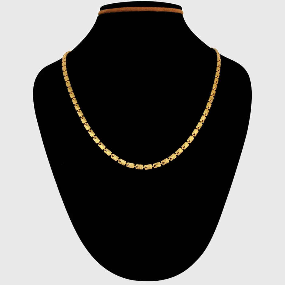 Fashion Frill Men's Interlink Chain Gold 22 Inches