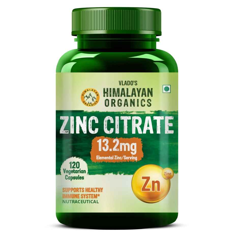 Himalayan Organics Zinc Citrate 120 VEG Capsules