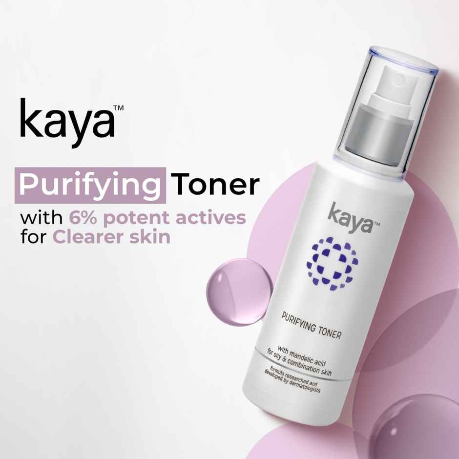 Kaya Acne Free Purifying Toner Alcohol Free Toner With Niacinamide Acne Prone Skin Gentle