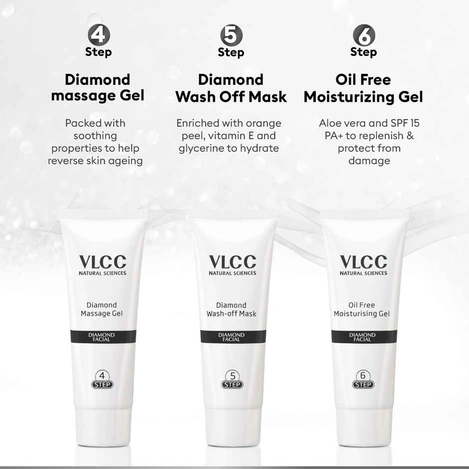 VLCC Diamond Facial Kit With Free Rose Water Toner