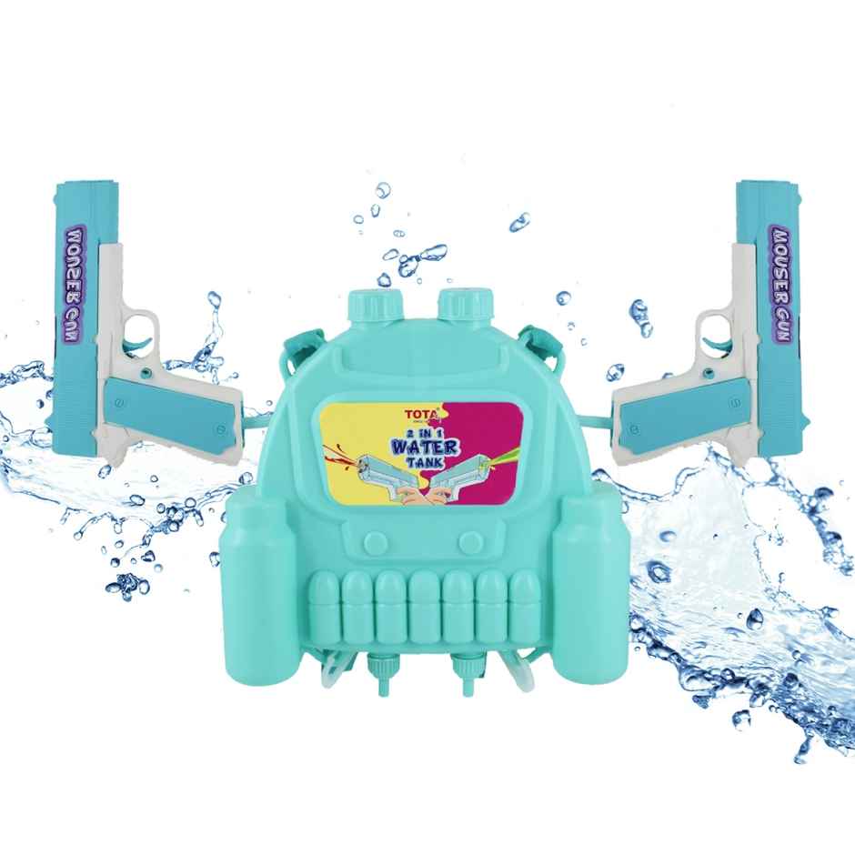 Dual Mouser Gun Holi Water Tank Pichkari | Tota
