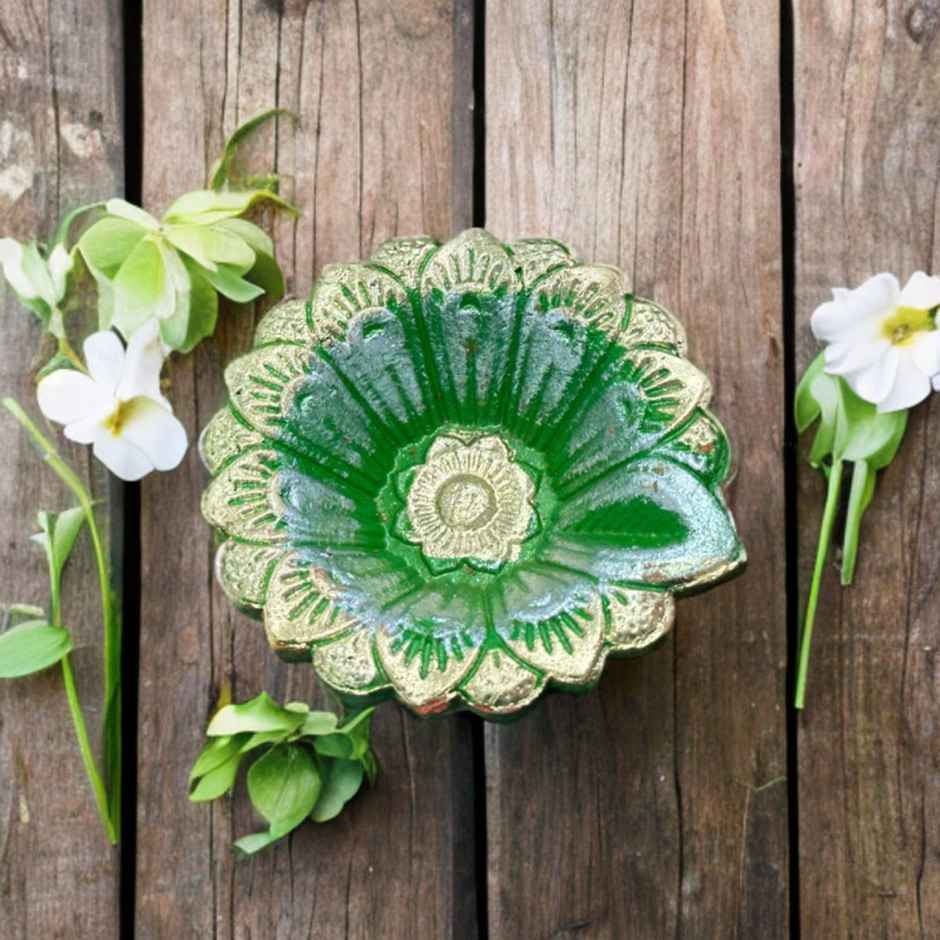 Multicolor Dazzle Diya | Pack Of 4 | Designer Clay Diya | DiaCraft