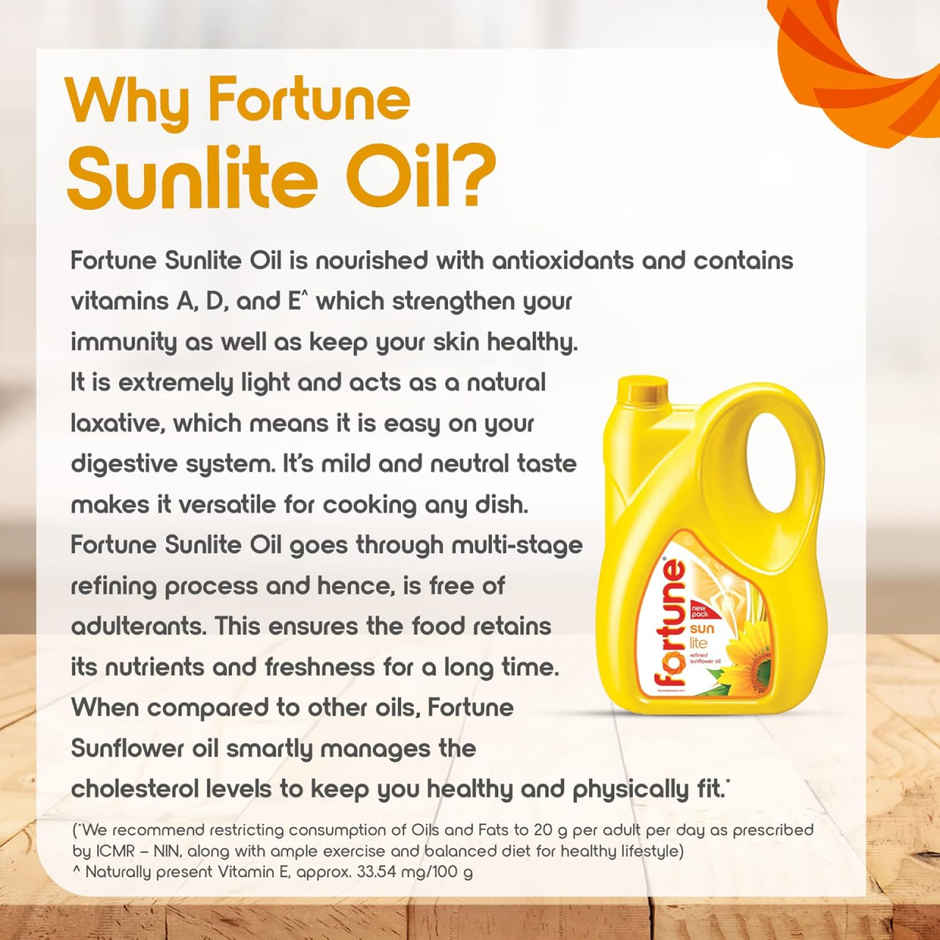 Fortune Sunlite Refined Sunflower Oil | Jar