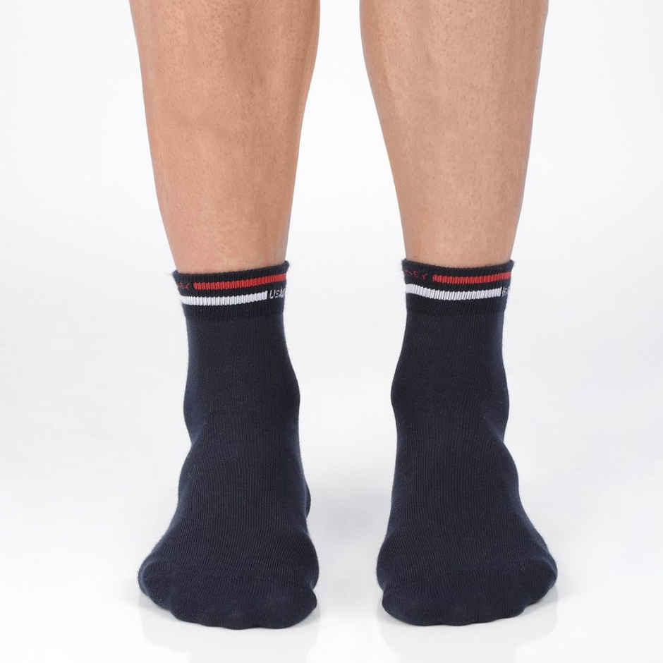 Jockey Men's Solid Cotton, Elastane, and Nylon Ankle Socks | Navy - Free Size