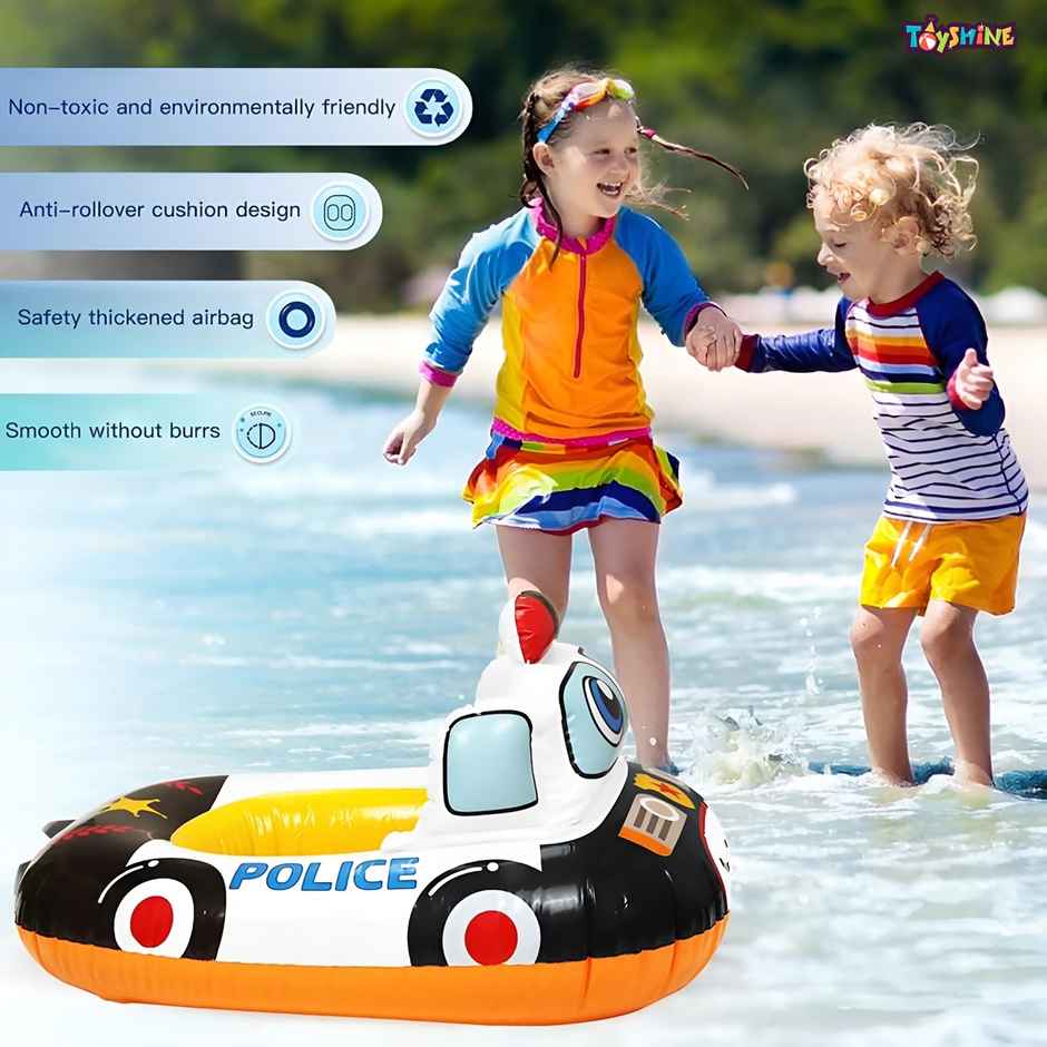 Toyshine Inflatable Police Theme Swimming Pool Tub Tube Water Play Centre Toy for Kids