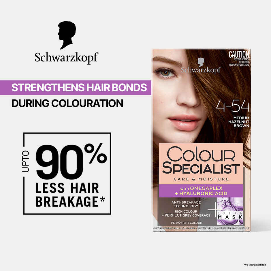 Schwarzkopf Colour Specialist Permanent Hair Colour 4-54 - Medium Hazelnut Brown