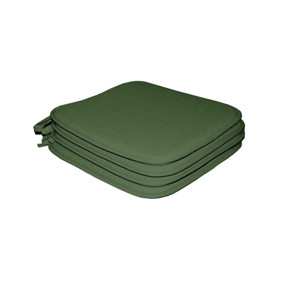 Lushomes Reversible Chair Pads - Green | 15 x 15 inch