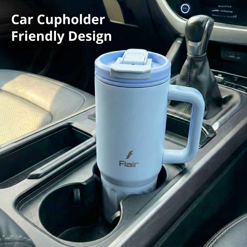 FLAIR Vogue 750 ML Insulated Stainless Steel Tumbler with Lid | Blue - 750 ml