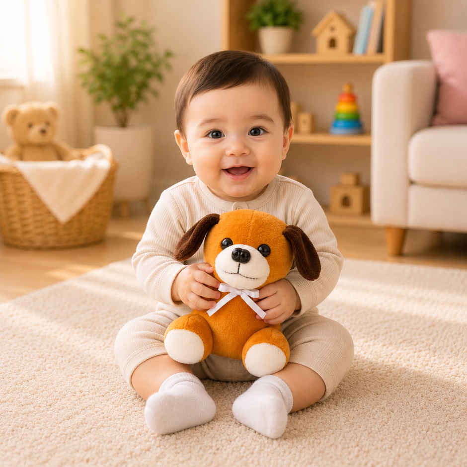 ToyTales Jack Dog Plush Toy | Stuffed Animal Soft Toy | Birthday Gift for Kids | Gift Baby | 15cm