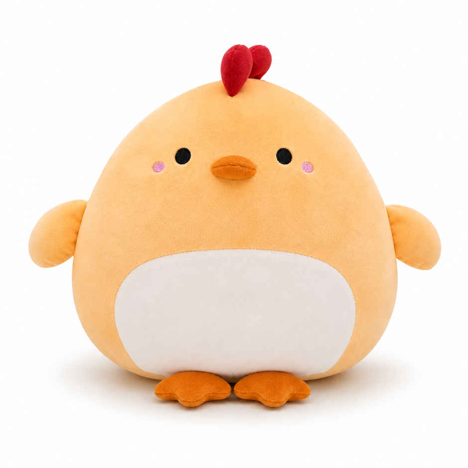 Zoowee Yellow Chicken Pillow Soft Toy | 33 cm