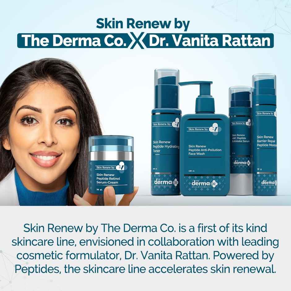 The Derma Co X Dr. V Skin Renew Peptide Retinol Serum Cream