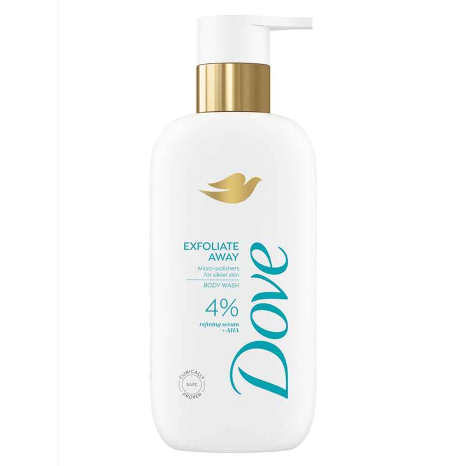 Dove 4% Refining Serum + AHA Exfoliate Away Serum Body Wash