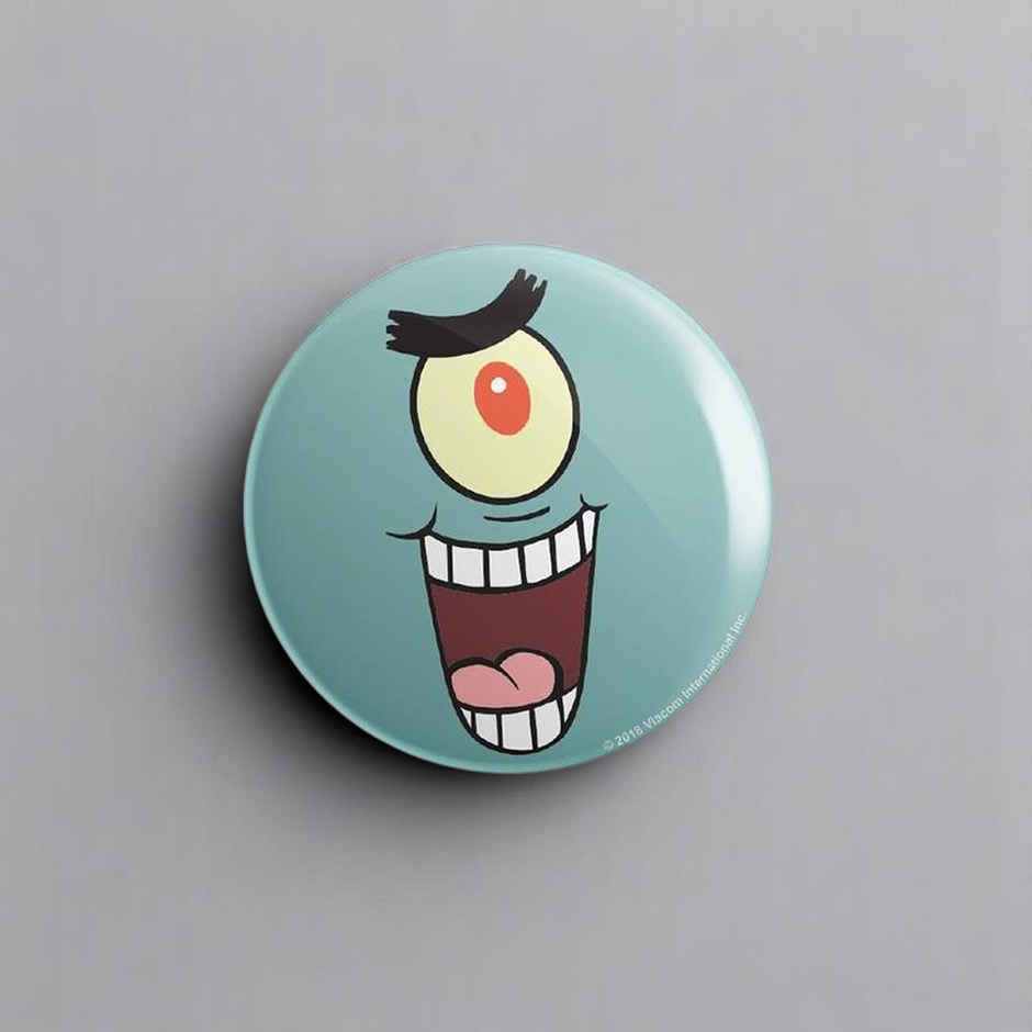 House Of Festivals Plankton- Face - Spongebob Squarepants Official Badge