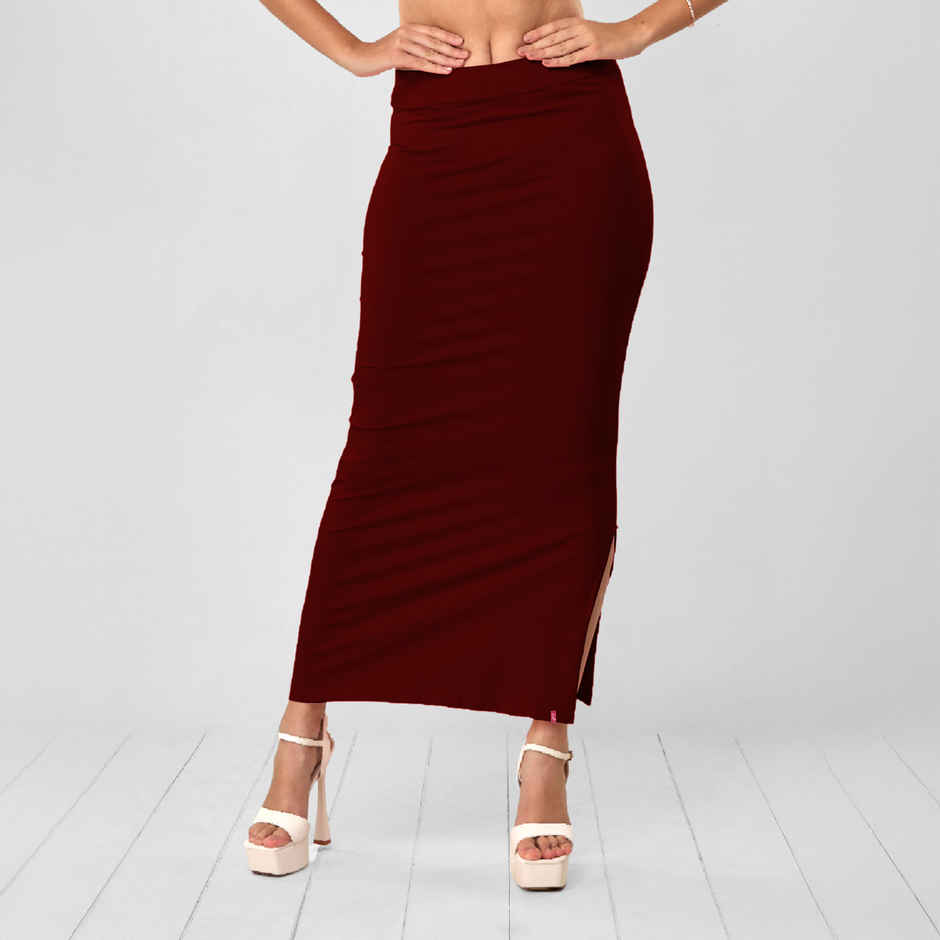 Lyra Women's Saree Shaper | Maroon - Free Size