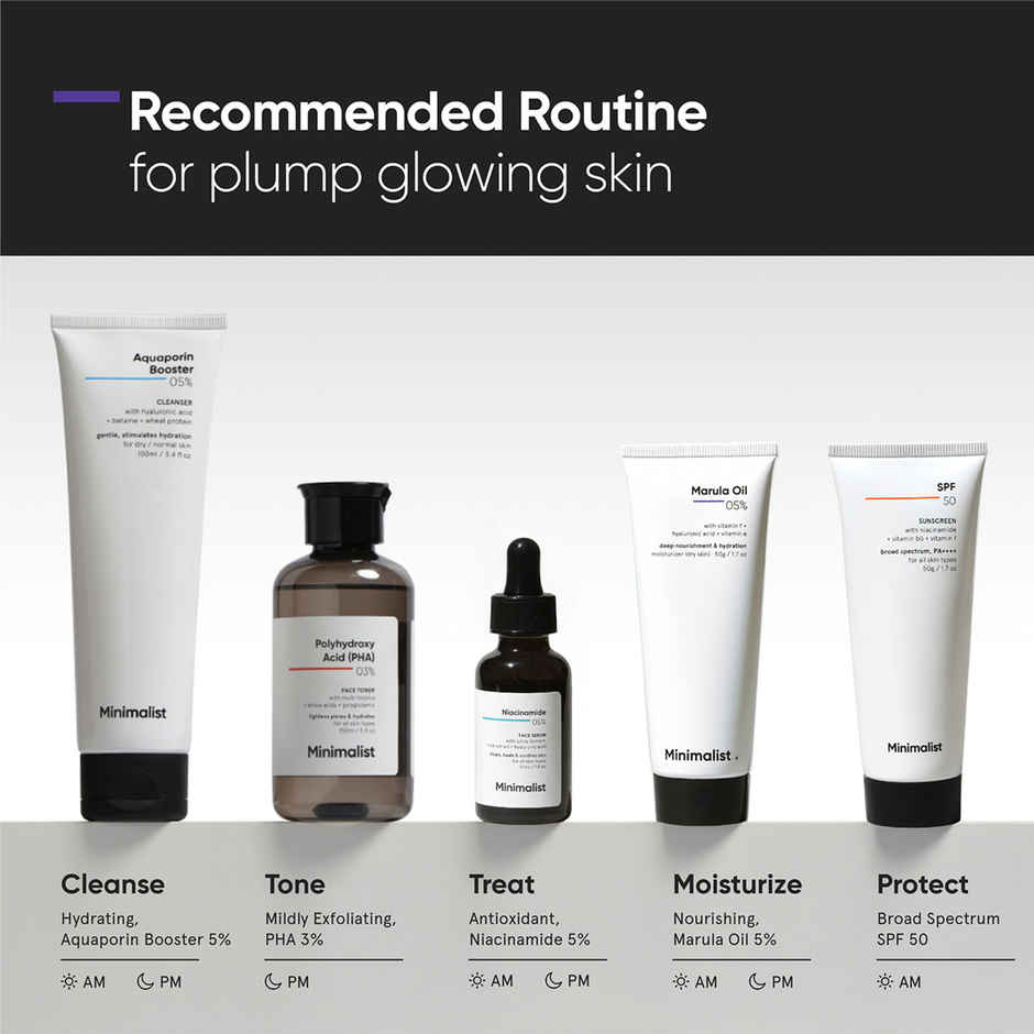 Minimalist 5% Marula Oil Face Moisturizer Cream based Nourishing & Hydrating For Men & Women