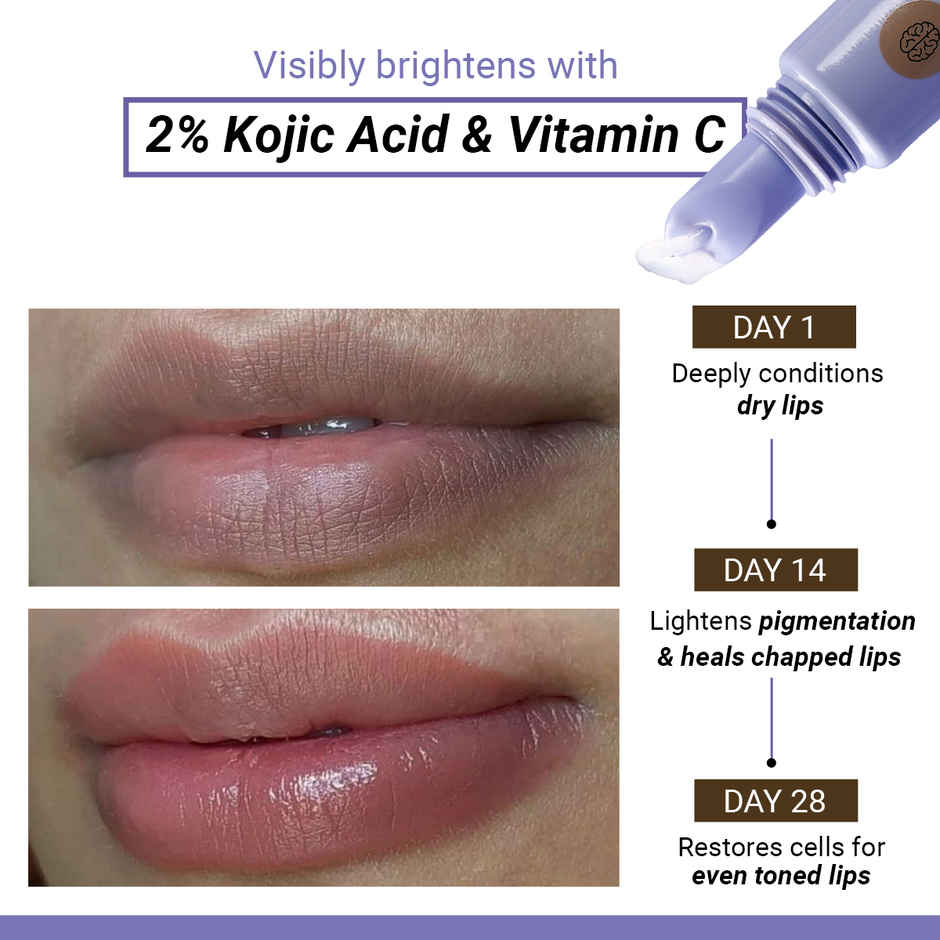 SEREKO Lip Balm for Dark Lips Kojic Acid, Vitamic C & Mango Butter | 24 H Hydration | Affogato