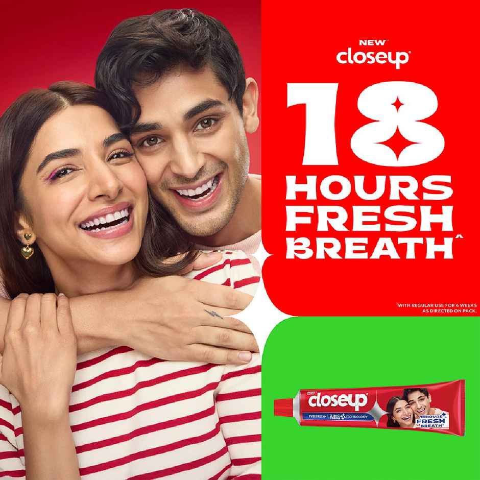Closeup Toothpaste | Long lasting 18 Hours Of Fresh Breath & White Teeth