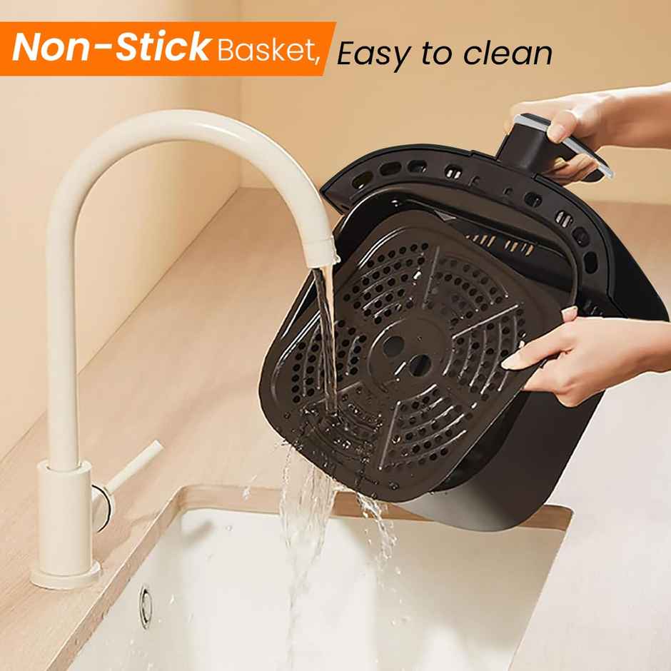 INALSA Air Fryer 1400 W Tasty Fry DW 4.2 ltr ,Air-Fryer with Window Display,8 Preset & Digital