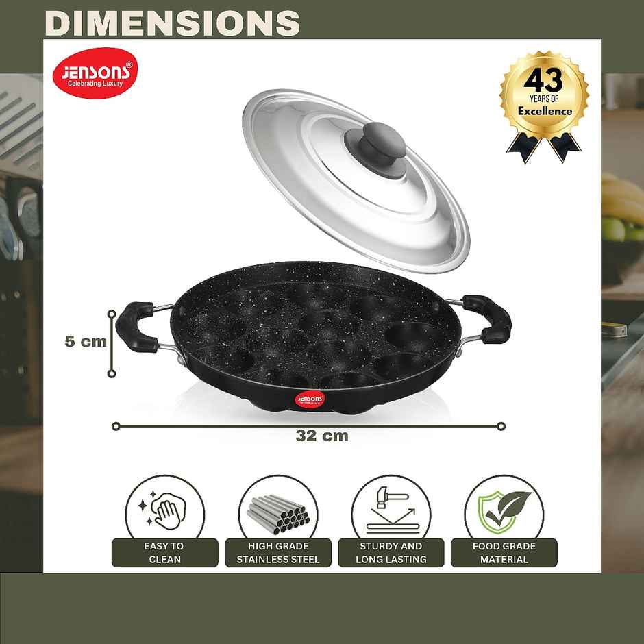 Jensons Cuisine Non Stick Appe Maker ( 12 Cups )