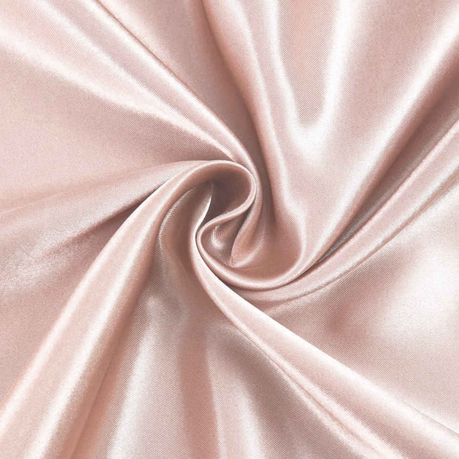 Bianca Premium Pillow Cover Set of 2 Pillow Covers | Faux Silk Solid | Champagne