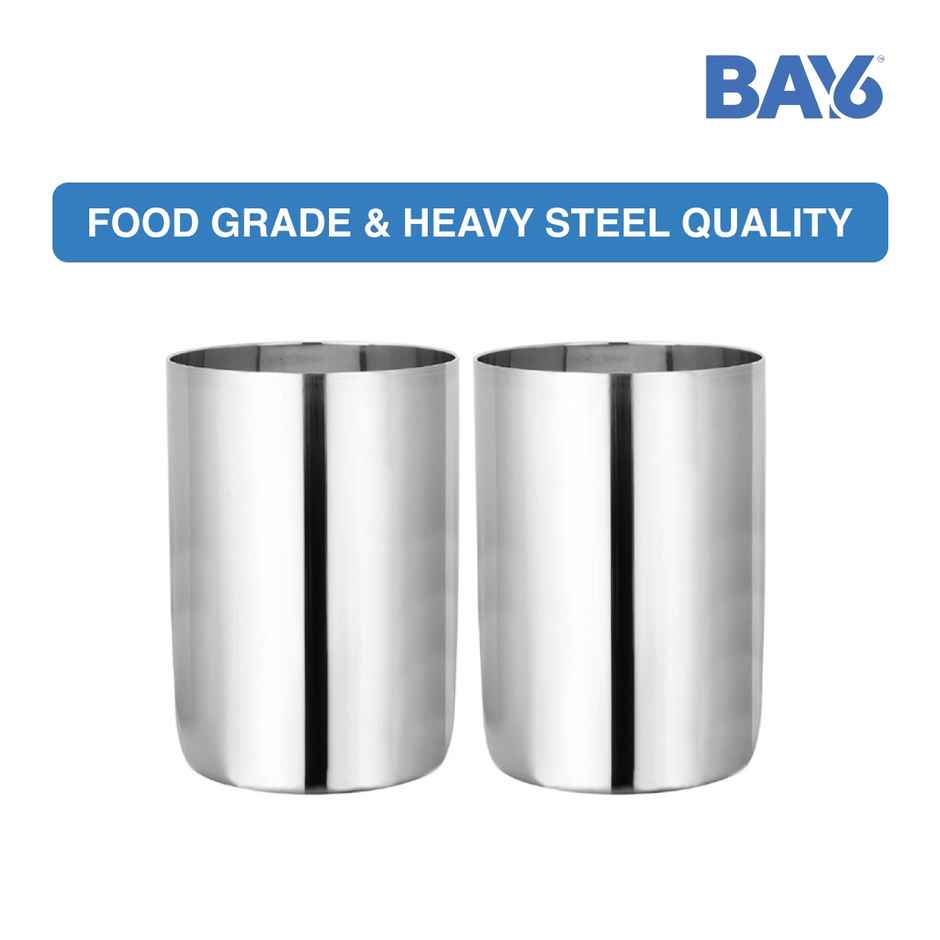 BAY6 Steel Amrapalli Glass Set - 300 ml - (4pc)