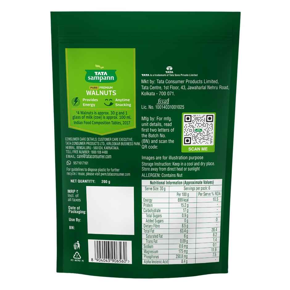 Tata Sampann Absolutely Pure Premium Walnuts/Akhrot