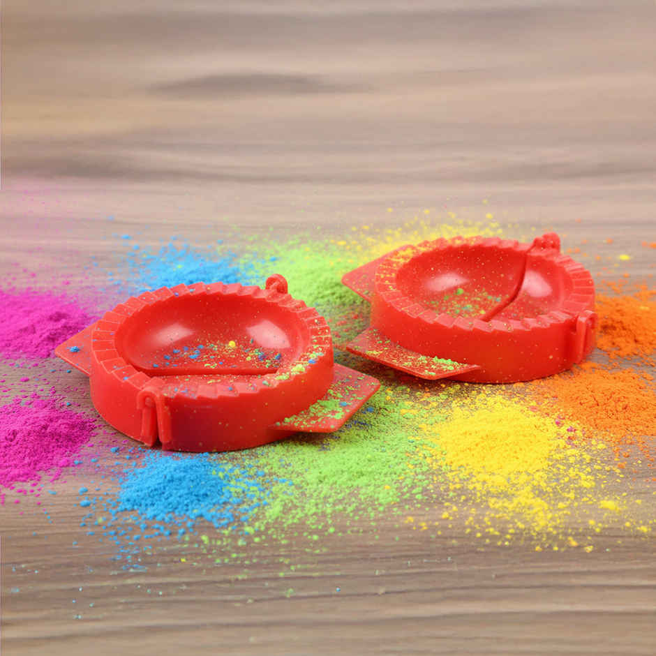 Gujiya Mould Plastic | Assorted | Pack of 2 | Pichai