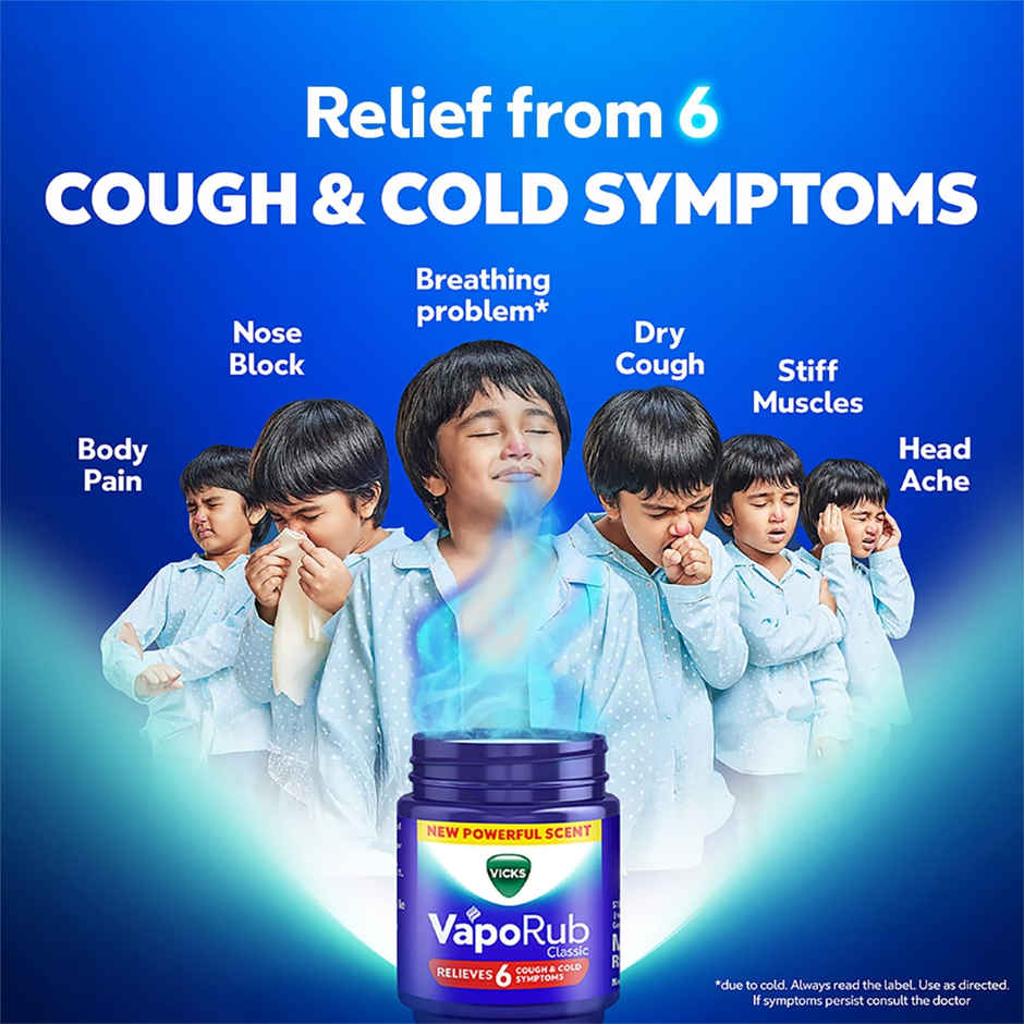 Vicks Vaporub(25ml), Vicks Inhaler (0.5ml) & Vicks Steam Pods(4pc) Combo